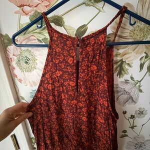 Old Navy Red Floral Dress